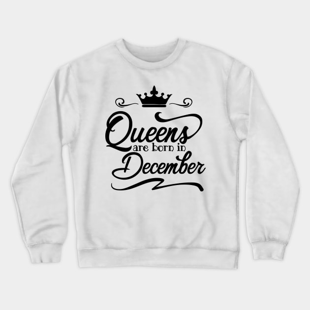 December Queen Crewneck Sweatshirt by giantplayful